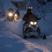Arctic All-in-One Night: Dog Sledding, Snowmobiling & Aurora