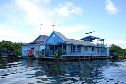 Siem Reap: Killing Fields & Floating Village Sunset Cruise Option 2: Guided Cultural Experience
