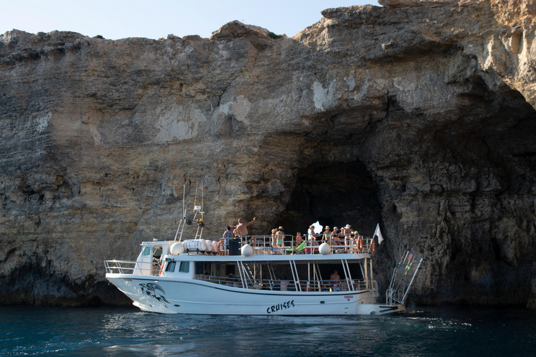 Vanuit Mellieha: Drie baaien cruise inclusief de Blue Lagoon