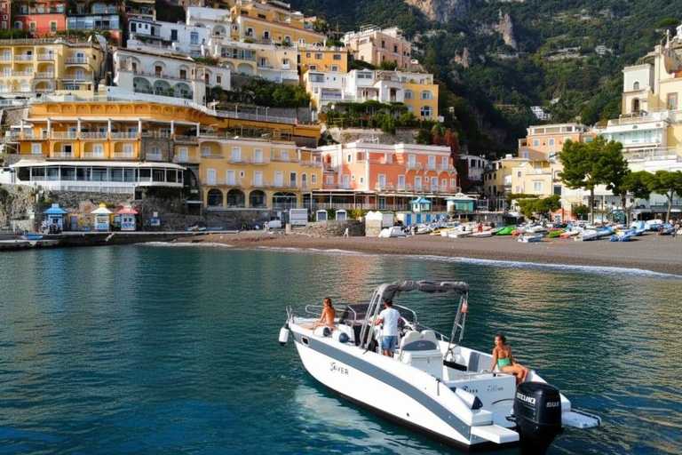From Salerno: Boat Tour with Swim Stop and Visits to Amalfi and Positano Salerno: Cruise with a swim stop and Amalfi and Positano