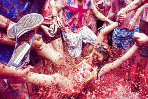 Madrid: : La Tomatina Day Trip to Buñol with Party Access