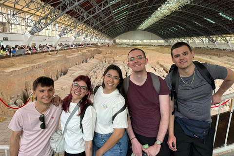 Xi'an: Terracotta Army Small Group Tour (8 or 15 Guests) 15-Guest Group B: Fixed-Point Pickup+Tickets+Guide