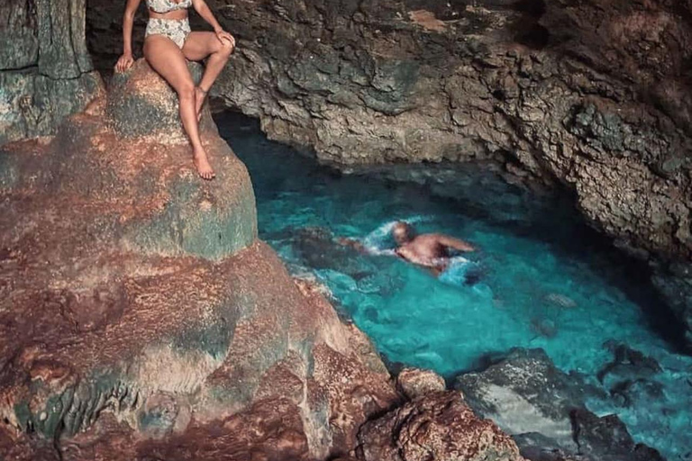 Zanzibar: Jozani-skogen, Kuza-grottan, The Rock och Mtende-strandenPrivat tur inkluderar upphämtning och avlämning vid hotell