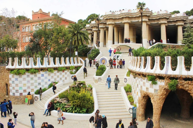 Barcelone et le Parc Güell : Visite d&#039;une demi-journée privée avec prise en chargeBarcelone et le Parc Güell : Visite privée d&#039;une demi-journée avec prise en charge