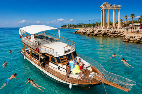 Side: Day or Sunset Boat Cruise with Lunch & Swim Stops Sunset Tour