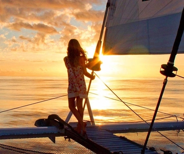 Limassol: Sunset Catamaran Cruise with Snacks and Drinks