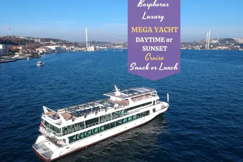 Istanbul - dag eller kväll Sightseeingkryssning dagtid eller vid solnedgången & ljudguide