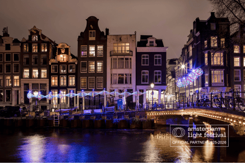 Amsterdam: crociera German Light Festival + bevande illimitateAmsterdam: crociera al Festival delle Luci tedesco + bevande a volontà