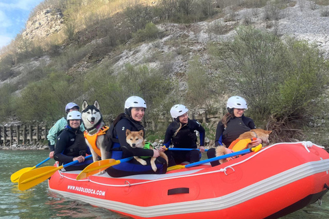 Soča River Family Rafting Tour with Dog