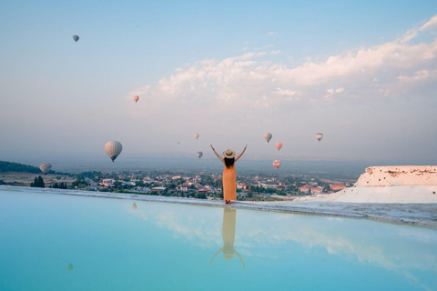 From Bodrum: Pamukkale Hot Balloon Flight Day Trip w/Lunch From Bodrum: Pamukkale Hot Balloon Flight Day Trip w/Lunch