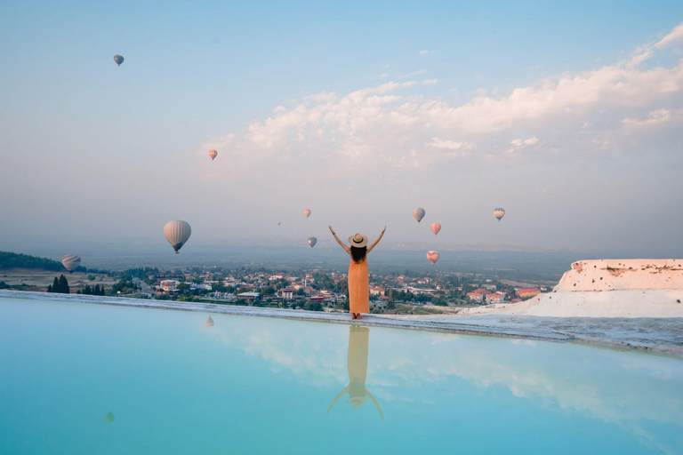 From Bodrum: Pamukkale Hot Balloon Flight Day Trip w/Lunch From Bodrum: Pamukkale Hot Balloon Flight Day Trip w/Lunch