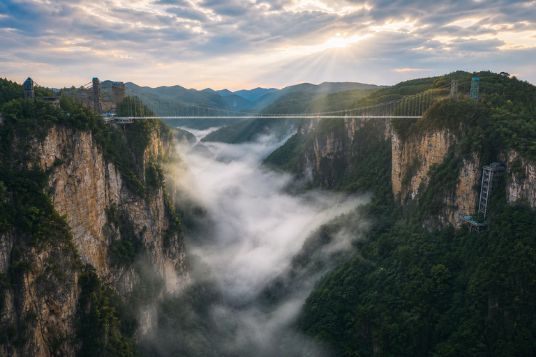 Zhangjiajie: Grand Canyon & Glass Bridge E-Ticket Options English Guide Service Only