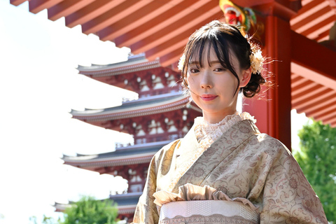 Tokyo: Vestizione del Kimono di Asakusa e esperienza Matcha