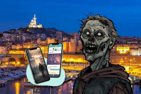 Marseille: Stadt-Erkundungsspiel "Zombie Invasion"