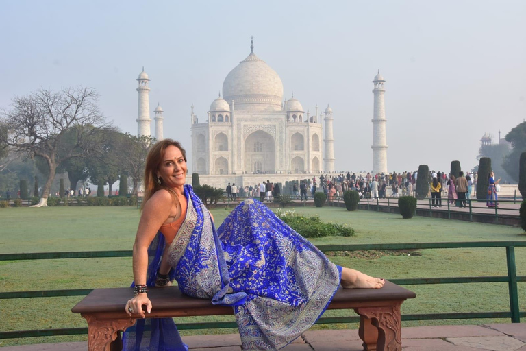 From Delhi: Sunrise Taj Mahal & Agra Highlights Private Tour Local Expert Tour Guide Only