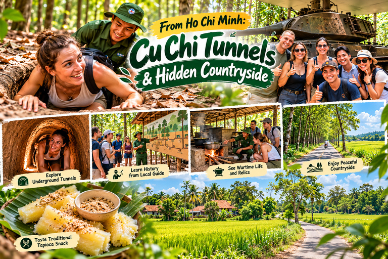 From Ho Chi Minh: Cu Chi Tunnels & Hidden Countryside