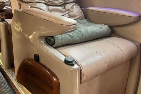 From Kathmandu to Pokhara Jagadamba VIP Sofa Bus.