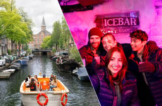 Amsterdam: Intime Grachtenfahrt und XtraCold Icebar