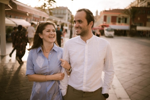 Nicea, Francja: Romantyczna sesja zdjęciowa pary
