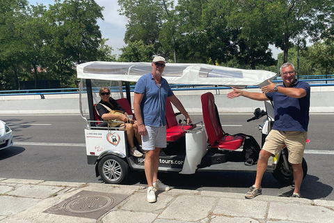 Madrid: Tour privado de la ciudad en Tuk TukMadrid: Tours Privados en Tuk Tuk - 2h