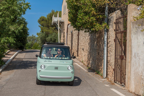 Antibes: Tour in a 100% electric Fiat Topolino 1-hour Discovery Tour in a Fiat Topolino