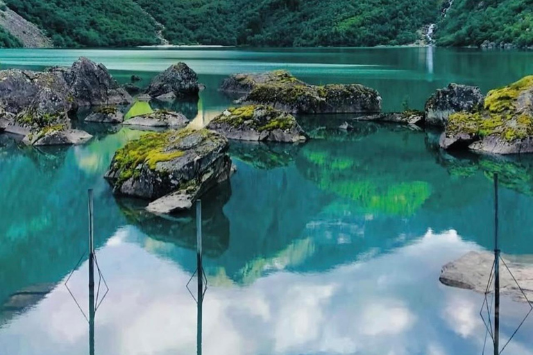 Bergen: Buarbreen Glacier, Lake Bondhusvatnet, Hardanger, and Waterfalls.