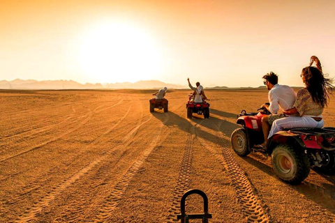 Quad en el desierto de Agafay con almuerzo y paseo en camello y piscina