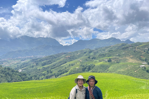 Randonnée dans le village de Red Dao et bain aux herbes