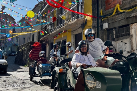 Porto: Całodniowa, prywatna wycieczka po SidecarPoranna prywatna wycieczka sidecar