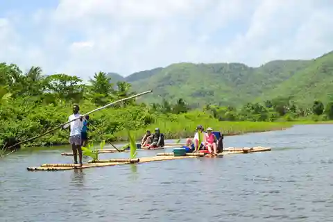 St. Lucia: Private Bamboo Rafting on the Roseau River