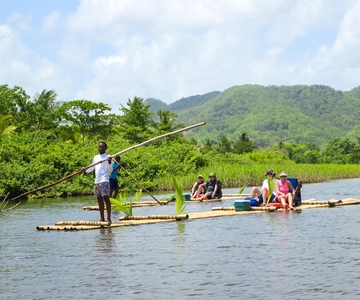 St. Lucia: Private Bamboo Rafting on the Roseau River