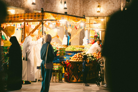 Doha: Night City Lights & Souq Waqif Cultural Walk Skyline & Dhow Cruise (Private)