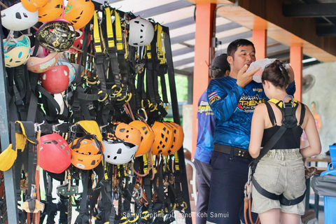 Koh Samui: Samui Zipline Adventure with Transfer service Zipline B - 16 Platforms