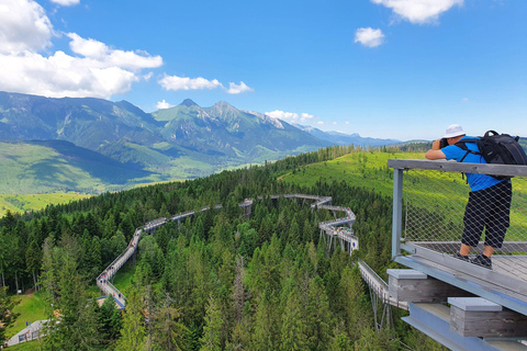 from Zakopane: Treetop Walk and Štrbské Pleso Trip
