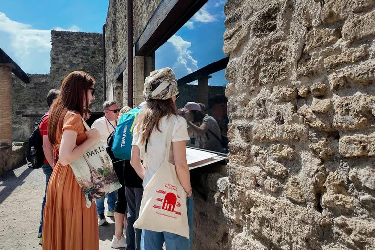 Rome: Vesuvius, Pompeii or Herculaneum by High-speed Train Pompeii Spanish Guided Tour & Vesuvio Entry ticket