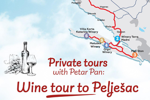 Von Split aus: Private Tour zu den besten Weingütern auf PelješacPrivate Tour zu den besten Weingütern auf Pelješac