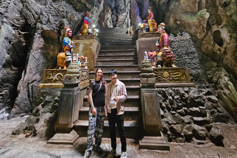 Montanha de mármore de Da Nang, ponte do dragão, passeio de mota pela praia