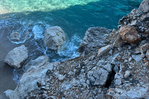 Tirana/Golem: Sazan Island, Ali Cave & Beach by Speedboat Pick up From Tirana