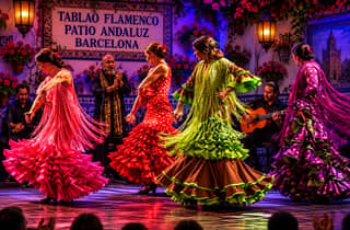 Barcellona: Flamenco a El Patio Andaluz con cena facoltativa