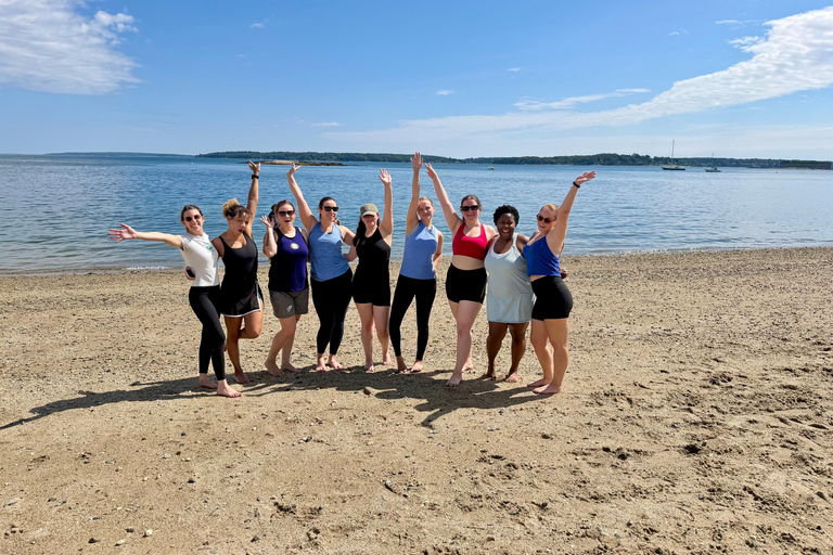 Portland: Casco Bay Boat Tour with Island Yoga & Mimosas