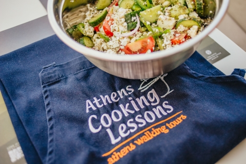 Athènes: cours de cuisine grecque et dîner de trois platsCours de cuisine et dîner de 4 heures en petit groupe