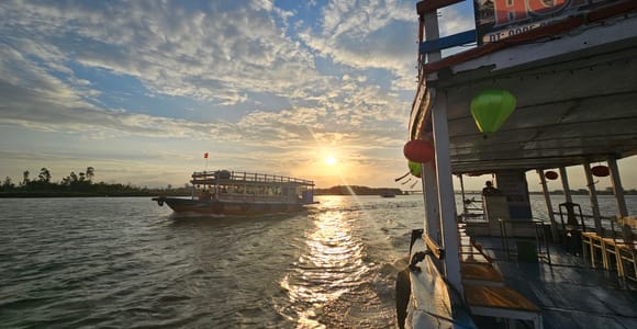 Hoi An: My Son Morning or Sunset River Cruise BBQ or Banhmi