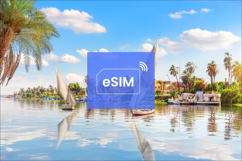 Asuan: Egipt – plan mobilnej transmisji danych eSIM w roamingu6 GB/ 15 dni: 144 kraje na całym świecie