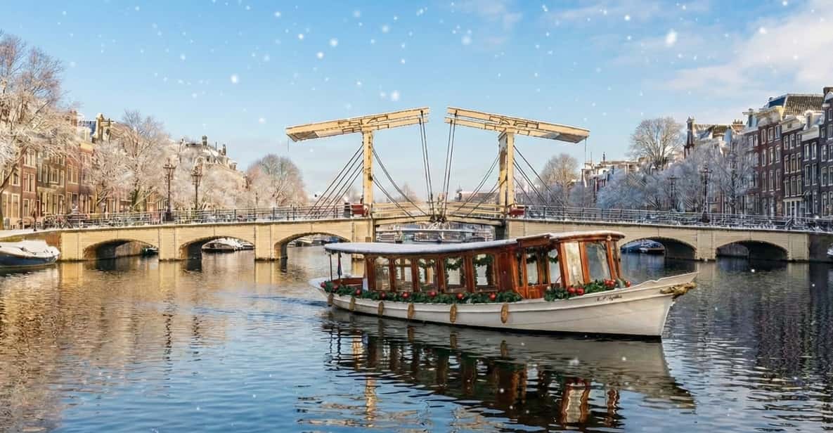 Impressie van Amsterdam: verwarmde rondvaart met lokale gids en optionele drankjes