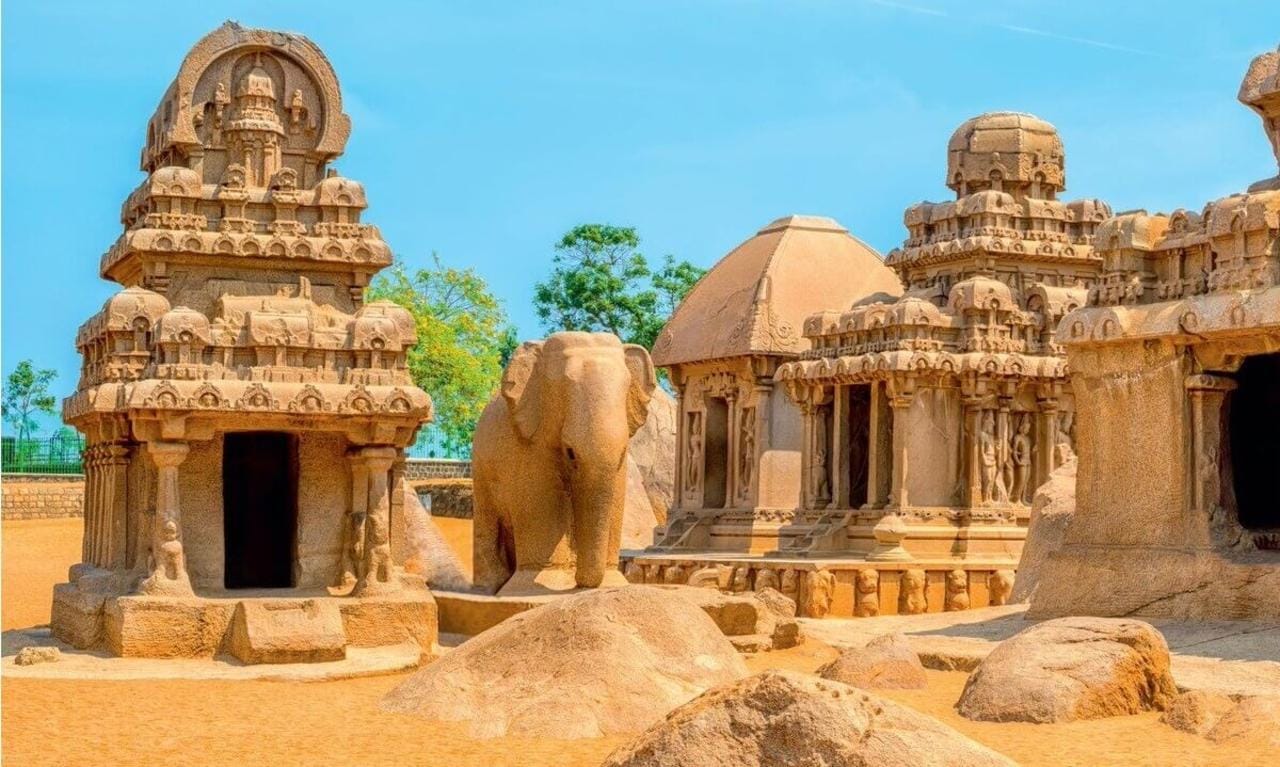 Ab Pondicherry: Tagestour nach Mahabalipuram mit Rücktransfer nach Chennai