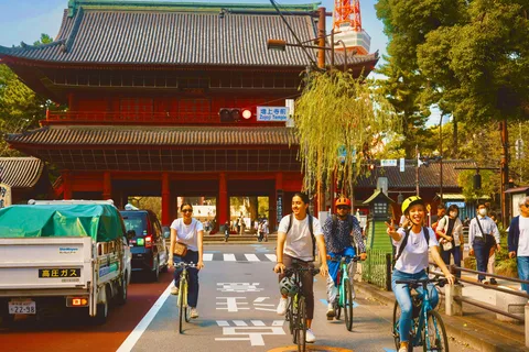 Tóquio: Passeio de 3 horas de bicicleta pelas jóias escondidas da cidade