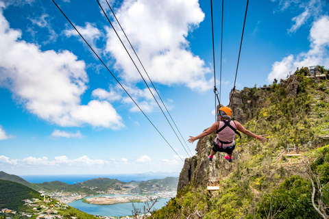 Saint-Martin : Sentry Hill &amp; Flying Dutchman Zipline Adventure (aventure en tyrolienne)