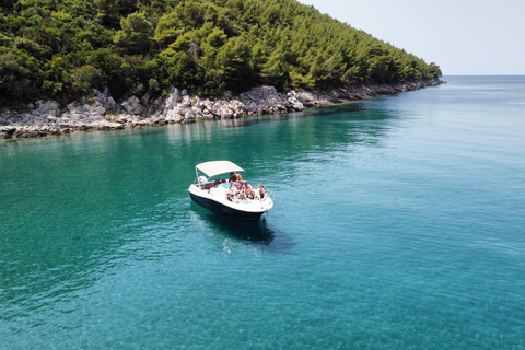 Elaphite Islands; Blue Cave, Sandy Beach private tour Elaphite Islands, Blue Cave private Speedboat Experience 4h