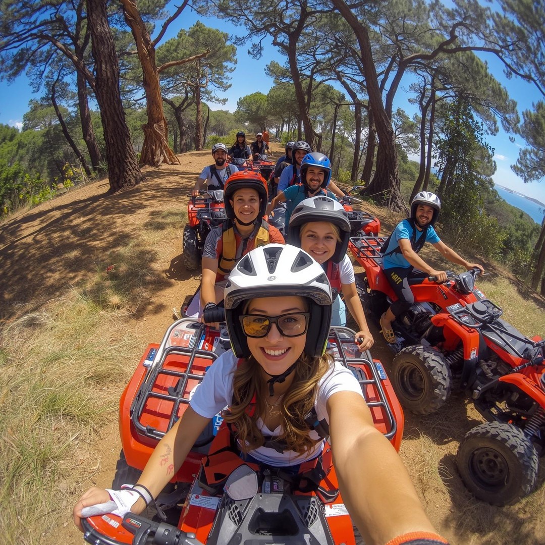 Quad à Tanger, cap Spartel, grottes d'Hercule et dîner - quad