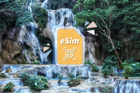 Laos: eSim Mobile Data Plan Daily 1GB /14 Days for Laos+Cambodia+Thailand+Vietnam